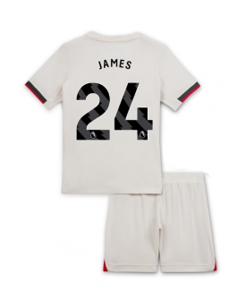 Billige Fotballdrakt Chelsea Reece James #24 Replika Bortedraktsett Barn 2025-26 Kortermet (med bukser)